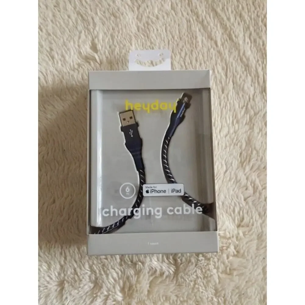heyday™ 6' Lightning to USB-A Braided Cable - Navy